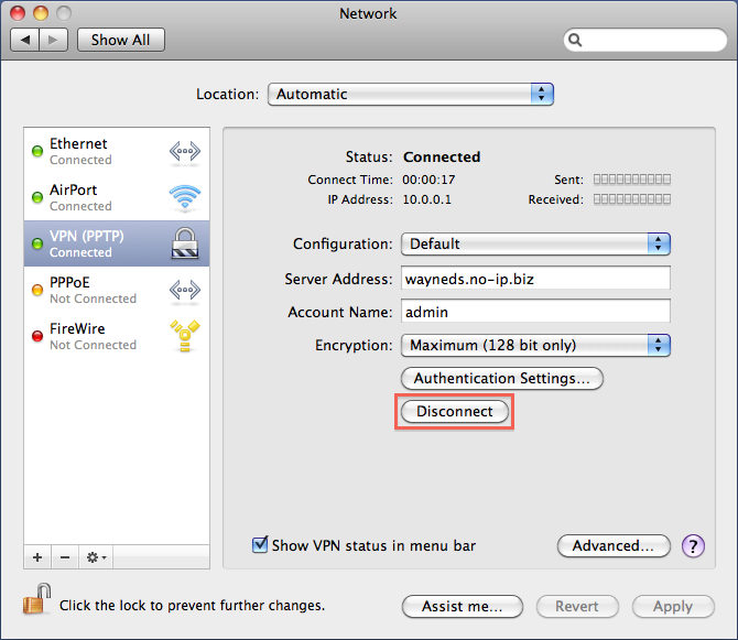 what is the server address for vpn mac
